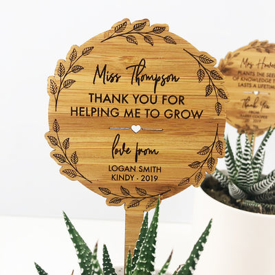 Thank You Wreath Planter Stick