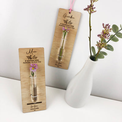 Personalised Mother's Day Test Tube Flower Holder