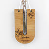 Bamboo Botanical Test Tube Personalised Wall Hanging