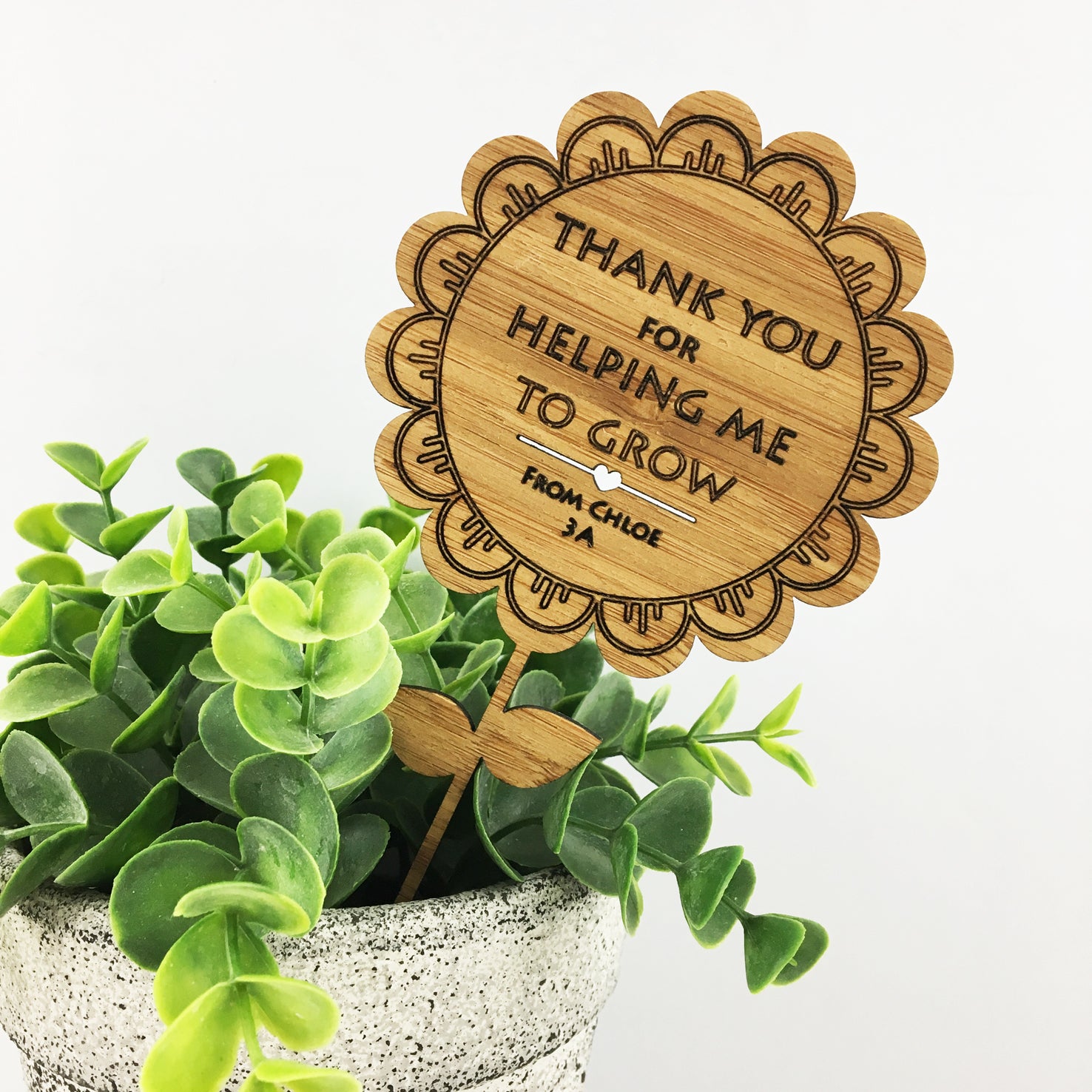 Thank You For Helping Me Grow Flower