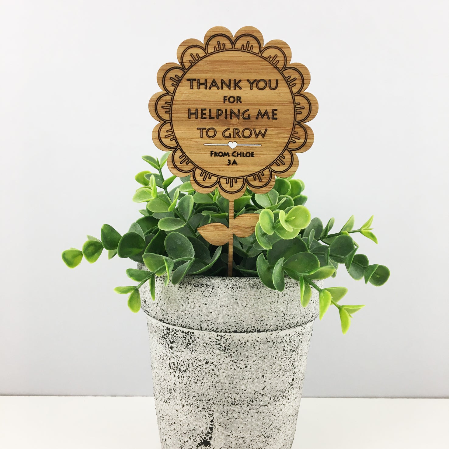 Thank You For Helping Me Grow Flower