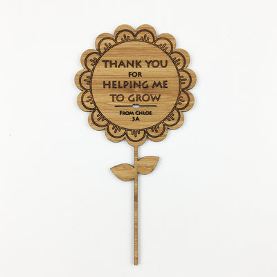 Thank You For Helping Me Grow Flower