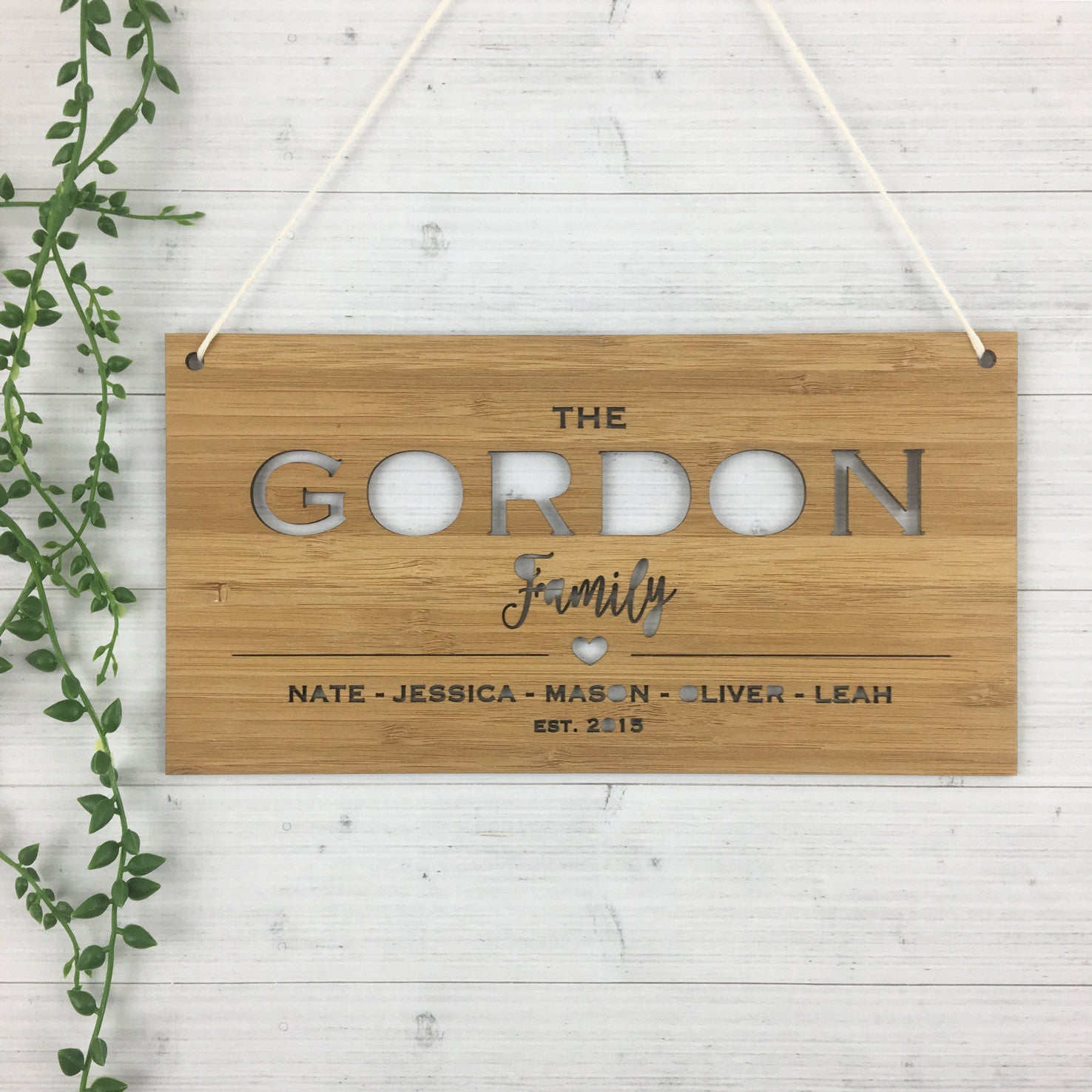 The Family Wall Hanging (landscape)