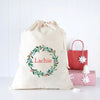 Traditional Wreath Santa Sack