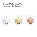 Triple Layer Acrylic Name Plaques (2 sizes)
