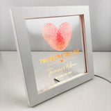 Two People One Love Personalised Light Frame