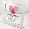 Two People One Love Personalised Light Frame