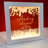 Vintage Flowers Personalised Light Frame