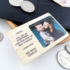 Personalised Bamboo Wallet Photo Card Insert