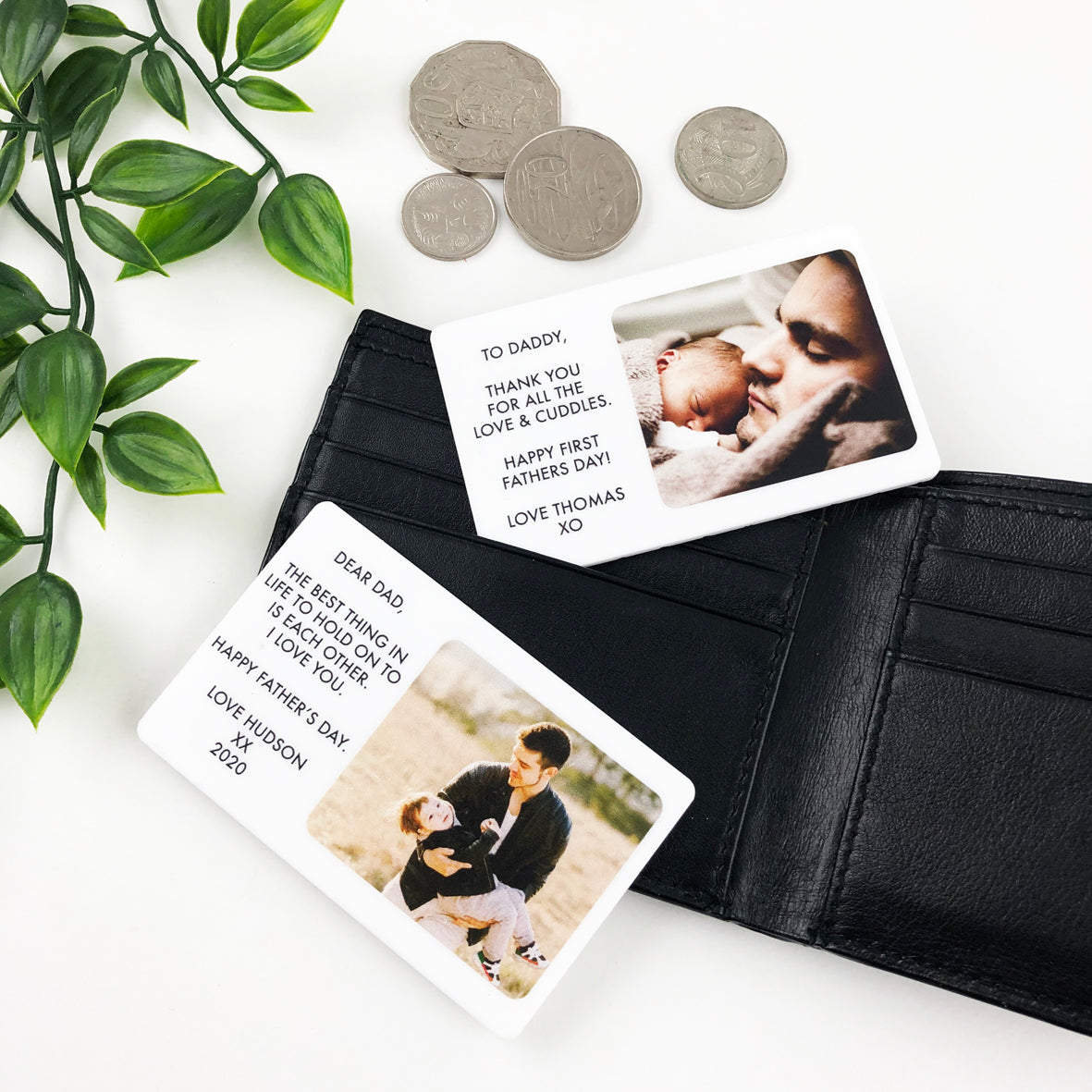 Personalised Acrylic Wallet Photo Card Insert