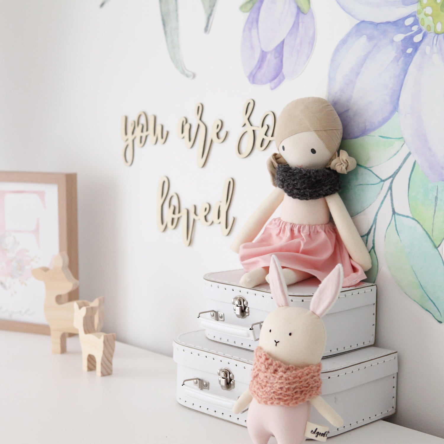 You Are So Loved Bamboo Script Text