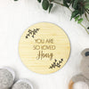 You Are So Loved Personalised Bamboo Plaque