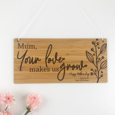 Your Love Makes Us Grow Wall Hanging